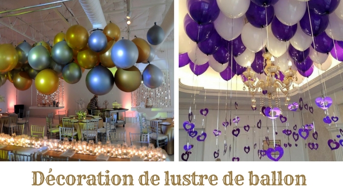 Décoration de lustre de ballon