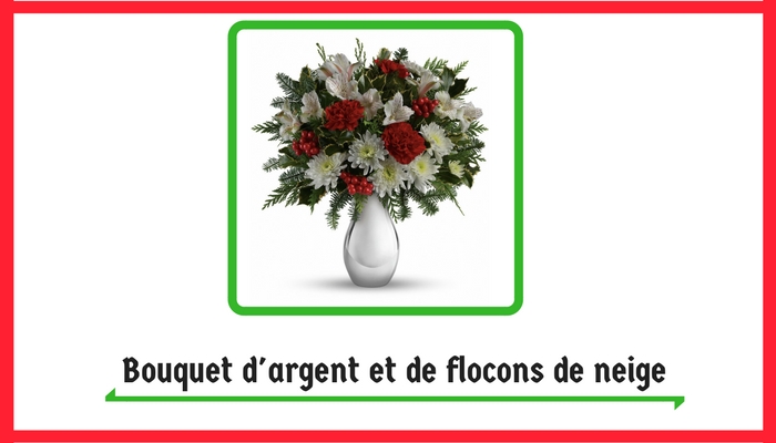 Bouquet d'argent et de flocons de neige