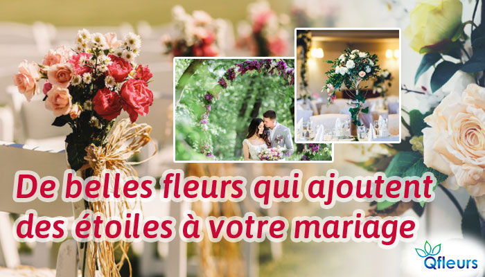 De belles fleurs qui ajoutent des étoiles à votre mariage