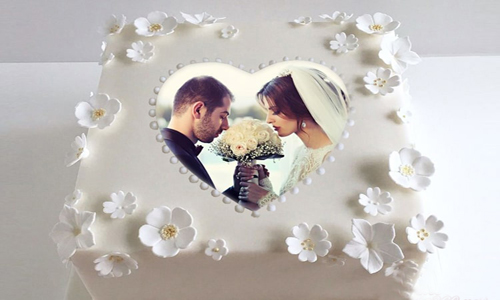 Gateau photo d`anniversaire