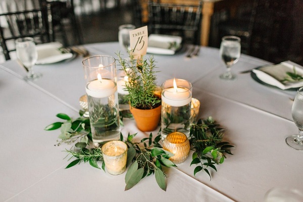 Piece maitresse d`herbes fraiches