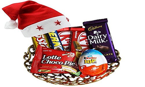 Panier de chocolat de Noel
