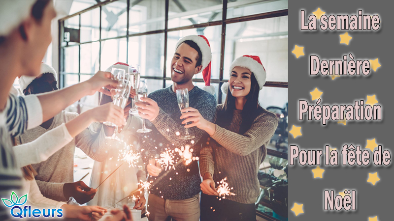 La semaine dernière, préparation pour la fête de Noël au bureau