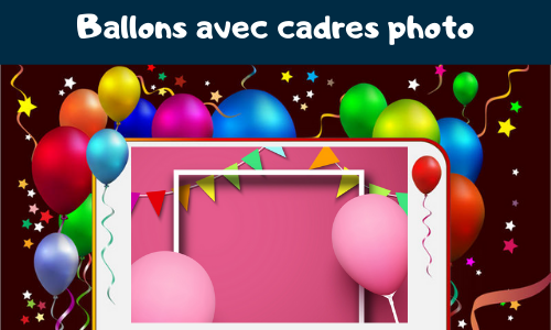 Ballons avec cadres photo 