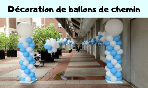 Décoration de ballons de chemin 