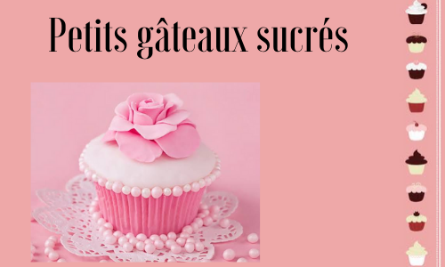 Petits gâteaux sucrés