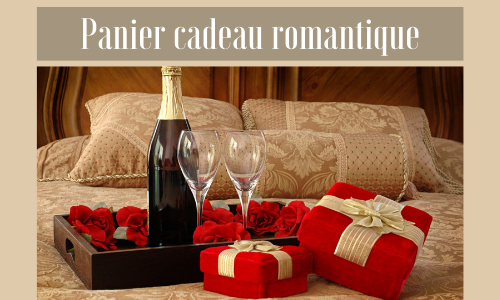 Panier cadeau romantique