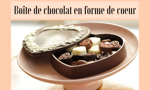 Boîte de chocolat en forme de coeur