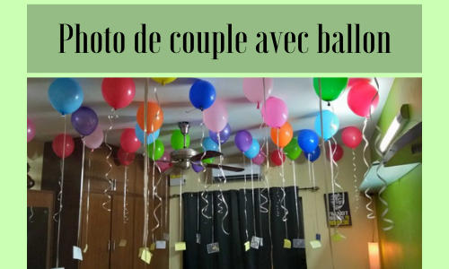 Photo de couple avec ballon