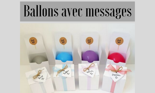 Ballons avec messages