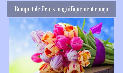 Bouquet de fleurs magnifiquement conçu