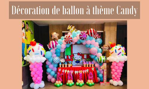Décoration de ballon à thème Candy