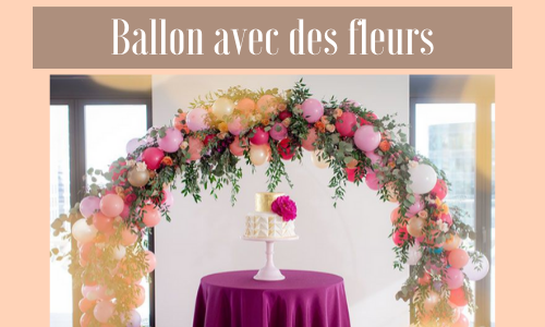 Ballon avec des fleurs