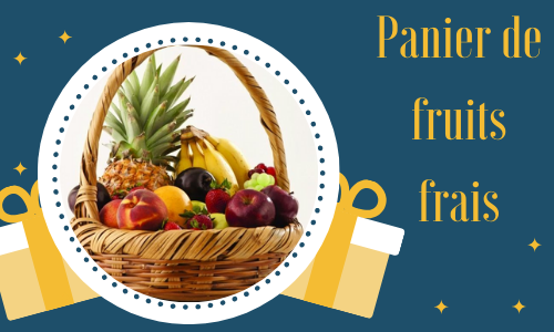 Panier de fruits frais