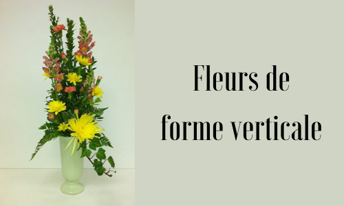 Fleurs de forme verticale