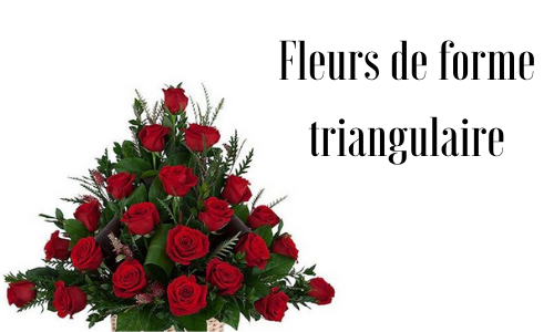 Fleurs de forme triangulaire