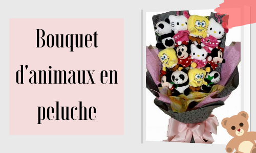 Bouquet d'animaux en peluche