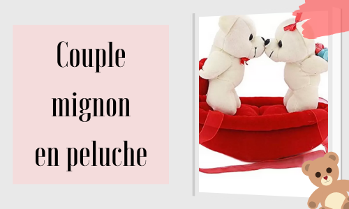 Couple mignon en peluche