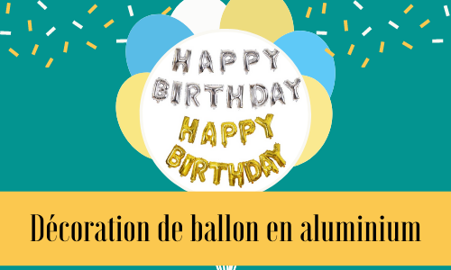 Décoration de ballon en aluminium