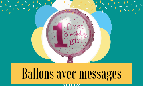 Ballons avec messages