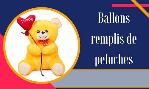Ballons remplis de peluches