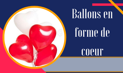 Ballons en forme de coeur