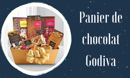 Panier de chocolat Godiva