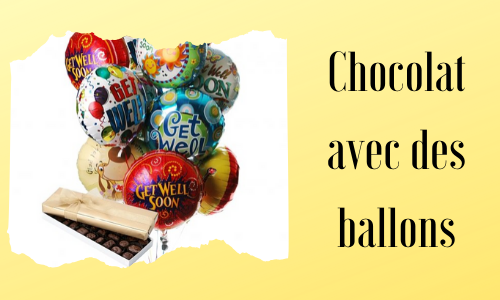 Chocolat avec des ballons