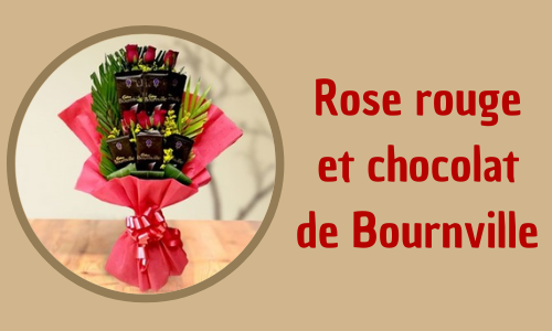 Rose rouge et chocolat de Bournville