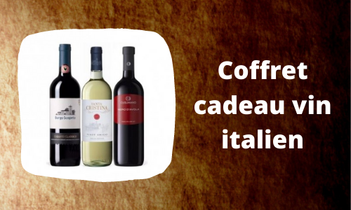 Coffret cadeau vin italien