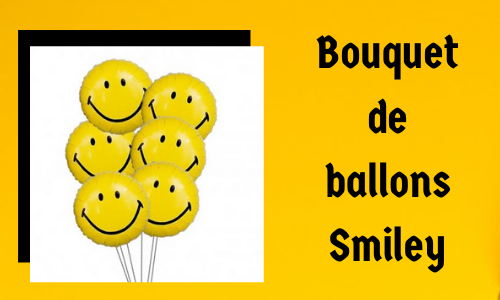 Bouquet de ballons Smiley