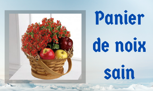 Panier de noix sain