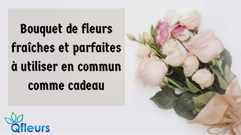 Bouquet de fleurs fraîches et parfaites à utiliser en commun comme cadeau