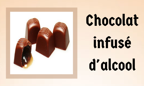 Chocolat infusé d'alcool