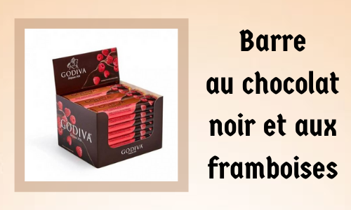 Barre au chocolat noir et aux framboises