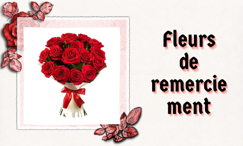 Fleurs de remerciement
