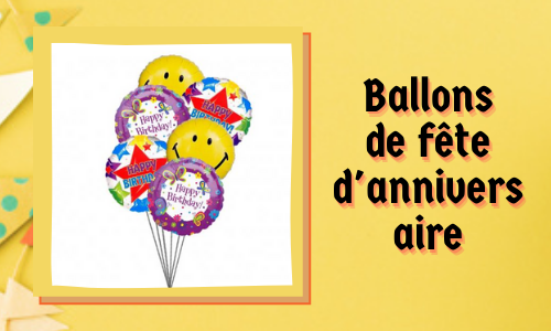 Ballons de fête d'anniversaire