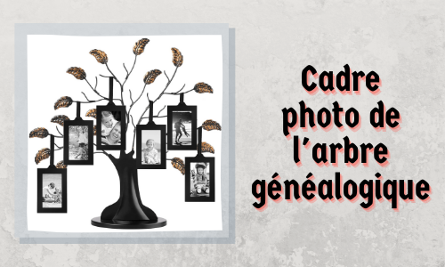 Cadre photo de l'arbre généalogique