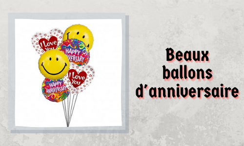 Beaux ballons d'anniversaire