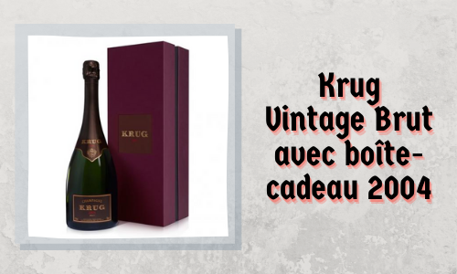 Krug Vintage Brut avec boîte-cadeau 2004