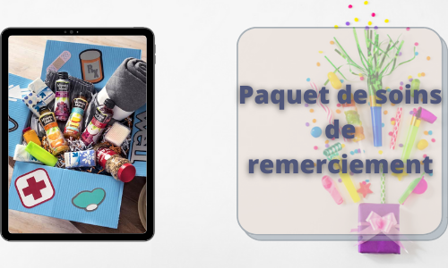 Paquet de soins de remerciement