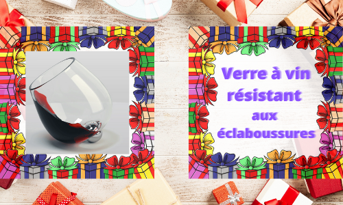 Verre à vin résistant aux éclaboussures