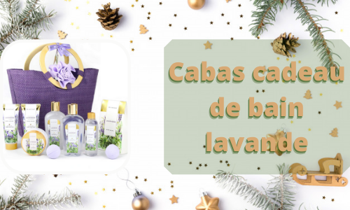 Cabas cadeau de bain lavande