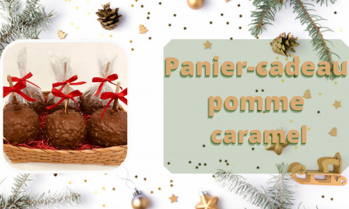 Panier-cadeau pomme caramel