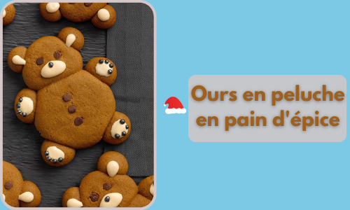 Ours en peluche en pain d'&eacute;pice