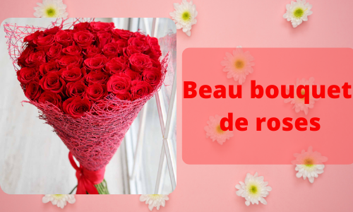 Beau bouquet de roses