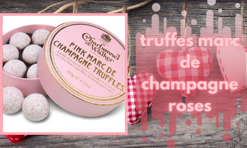 truffes marc de champagne roses