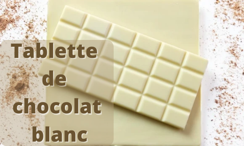 Tablette de chocolat blanc