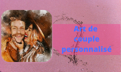 Art de couple personnalisé