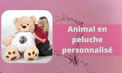 Animal en peluche personnalisé
